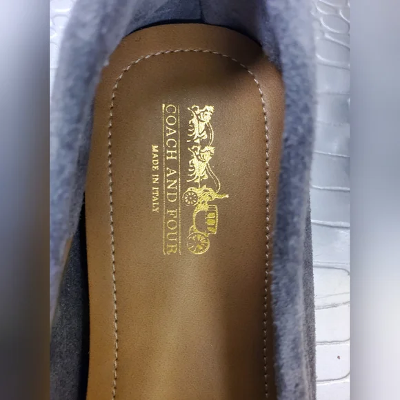 Coach And Four Romeo NWOB Driving Loafer Grey Size 10M - Picture 5 of 12
